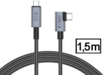 Tech-Protect Ultraboost 240W PD USB/8K/40 Gbps/Type-C - Type-C adat- és töltőkábel 1, 5m - szürke - nextelshop