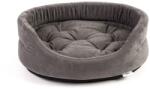 FERA Pat oval cu perna pentru caini, gri, Marime M: 61 x 51 x 16