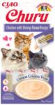 Inaba Foods Churu Cat Recompensa pentru pisici, piure cu pui si creveti 56 g