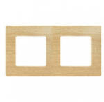 Legrand Niloé 2-es keret, világos fa dekor, LEG397096 (397096)
