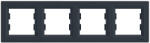 Schneider Electric Asfora - EPH5800471 - Négyes keret, vízszintes, antracit (EPH5800471)
