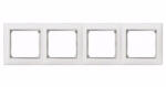 Legrand 770494 Valena fehér / ezüst, 4-es vízszintes keret (770494)