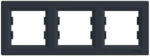 Schneider Electric Asfora - EPH5800371 - Hármas keret, vízszintes, antracit (EPH5800371)