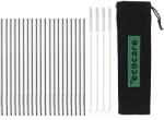 Ecocare Környezetbarát fém szívószál, ezüst, 21, 5×0, 6 cm, 20 db - alza - 2 790 Ft