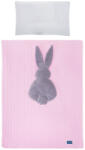 Belisima 6-részes ágyneműhuzat Belisima Nyuszi 90/120 rózsaszín-szürke - pindurka
