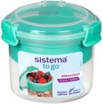 Sistema 21355 Breakfast TO GO Műanyag ételtároló 0.53L - Menta zöld (21355) (21355) - xupe