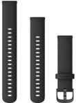 Garmin Curea Garmin Quick Release 18mm, silicon, neagră, cataramă neagră (Venu 2S, Vivoactive 4S, Vivomove 3S) + extensie