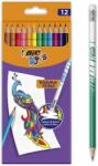 BIC Creioane colorate cu radiera Evolution Illusion 12 buc/set Bic 9878681 (987868)