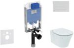 Ideal Standard ProSys - Set de instalare încastrată, toaletă și capac Connect Air, clapetă Oleas M2, Aquablade, SoftClose, crom mat ProSys80M SP92 (ProSys80M SP92)