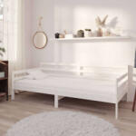  fehér tömör fenyőfa kanapéágy 90 x 200 cm (VD833082)