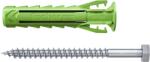 Fischer Rögzítődübel 10x50mm Hatlapfejű Csavarral 5 Darab/bliszter Sx Plus Green