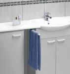 WENKO Basic Törölközőtartó Uno 43cm, Fém Fehér, Teleszkópos
