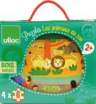 Vilac Комплект дървени пъзели Vilac - Zoo, 4 броя (2642) - ozone