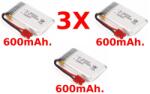 SYMA X5HC/HW-11-Battery-600mAh-ás Akkumulátor Tuning 3, 7V 600mAh. 3X - alamodell - 6 830 Ft