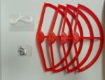 WLtoys V303-30 rotorvédő piros 4db. -os szett