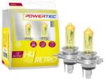 m-tech Powertec Retro H4 12V DUO sárga izzó