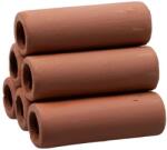  Kerámia csőpiramis akváriumba és terráriumba (6 cső | natúr színű | 70 mm hosszú)