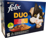 FELIX Fantastic Duo alutasakos macskaeledel - Házias válogatás aszpikban - Multipack (1 karton | 12 alutasak | 12 x 85 g) 1.02kg