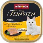 Animonda Vom Feinsten Gourmet pulykás, marhás és sárgarépás alutálkás macskaeledel (32 x 100 g) 3.2kg