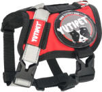 MONTANA DOG Yutipet párnázott biztonsági kutyahám (Piros; XXS; Haskörméret: 31-36 cm, Nyakkörméret: 25-29 cm)