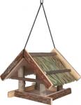 TRIXIE Natural Living kültéri madár etető faház nádtetővel (25 x 25 x 25 cm)