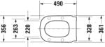 Duravit D-Code WC-ülőke - Fehér (7836)