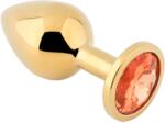 Passion Labs Dop Anal Metallic Buttplug, Small, Auriu/Portocaliu, Passion Labs