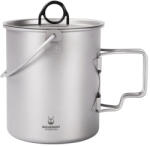SilverAnt Титаниева чаша 750 ml с капак (SATICUP750LID)