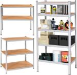 Springos fém Ipari Polc MDF lapokkal 180x90x30cm - 875kg teherbírás (HA5163)