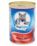 PreVital Macska Konzerv Marha-Máj - 6x415 g