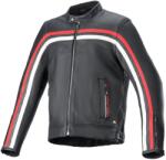 Alpinestars Geaca de piele moto Alpinestars Dyno negru-rosu-bej (AIM100-1026)