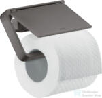 Hansgrohe AXOR UNIVERSAL Softsquare fedeles wc papír tartó, szálcsiszolt fekete króm 42836340 (42836340)