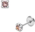Lisa rózsaszín köves gyerekfülbevaló - JTAG-3778 (JTAG-3778)