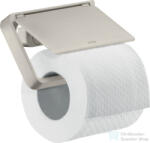 Hansgrohe AXOR UNIVERSAL Softsquare fedeles wc papír tartó, rozsdamentes acél hatású 42836800 (42836800)