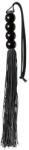 Guilty Pleasure GP Silicone Flogger Whip Black - makelove