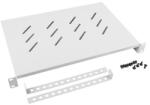 Lanberg 19" fix polc/tálca 1U/483x300mm 25kg maximum terhelhetőség szürke (AK-1004-S)