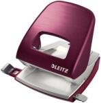 Leitz Perforator metalic 2 perforatii 30 coli diverse culori Leitz grena (ESS50060028)