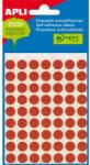 APLI Etikett, 10 mm kör, kézzel írható, színes, APLI, piros, 315 etikett/csomag (2053) - tonerpiac