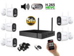Monitorrs Security - Wifi IP kamerarendszer 5 kamerával 5 Mpix, aktív - 6123K5