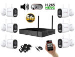 Monitorrs Security - Wifi IP kamerarendszer 6 kamerával 5 Mpix, aktív - 6123K6
