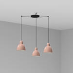 Faro Barcelona Venice 200 fekete-pink függesztett lámpa (FAR-64255-126-3L) E27 3 izzós IP20 (64255-126-3L)