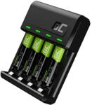 GreenCell Green Cell GC VitalCharger Ni-MH AA és AAA töltő + 4x AA Ni-MH 800mAh tölthető elem (GRSETGC02)