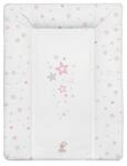Color Pelenkázó lap Puha, körbe párnázott, rózsaszín csillagok 50 * 70 cm - diaper