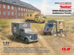 ICM 'Sankas' WWII Wehrmacht Ambulance Trucks 1: 35 (DS3523)