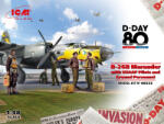 ICM B-26B Marauder with USAAF Pilots and Ground Personnel 1: 48 (48322)