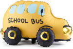 Partydeco Álló lufi, 26 inch 66 cm iskolabusz, School Bus, csak levegővel tölthető (LUFI494082)