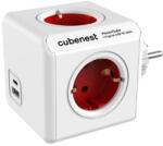 CubeNest PowerCube Original USB A+C PD 20 W piros (3507)