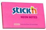 Hopax Notes autoadeziv 76 x 127 mm, 100 file, Stick"n - roz neon (HO-21169)
