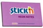 Hopax Notes autoadeziv 76 x 127 mm, 100 file, Stick"n - mov neon (HO-21214)