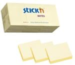 Hopax Notes autoadeziv 38 x 51 mm, 12 x 100 file/set, Stick"n - galben pastel (HO-21530) - officeclass